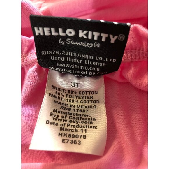 HELLO KITTY GIRLS SLEEVELESS ROMPERS SIZE 3T NWT - Picture 7 of 7